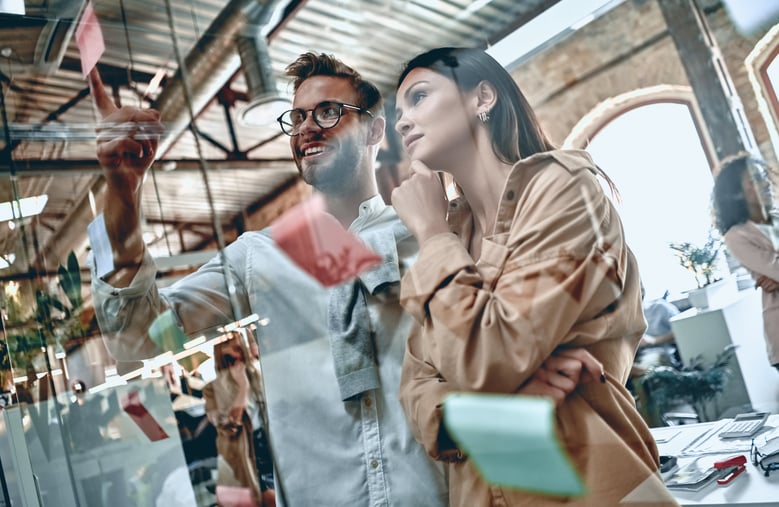 employees solving a problem