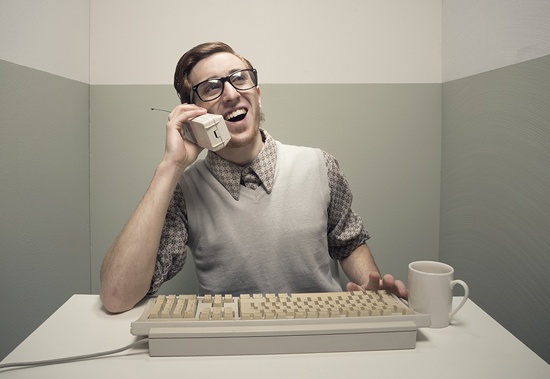 man talking on the phone