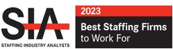 SIA 2023 Best Staffing Firms to Work For logo for email signature