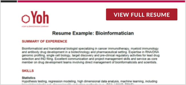 Bioinformatician Preview Image