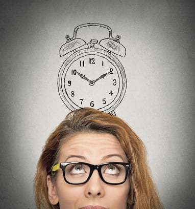 woman with clock