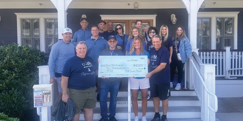 Yoh's New Jersey, New York, and Fintech teams raised $10,000 to support Mary's Place by the Sea.